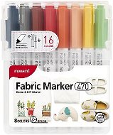 MONAMI 470 Fabric Marker na textil, sada 16 ks - Popisovač
