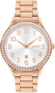 MINET Rose gold dámské hodinky Avenue s čísly  - Watch