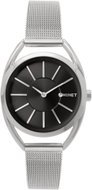 MINET Stříbrno-černé dámské hodinky Icon Silver Black Mesh - Watch