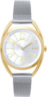 MINET Stříbrno-zlaté dámské hodinky s čísly Icon Bicolor - Watch