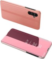 MG Clear View knižkové puzdro na Samsung Galaxy A54 5G, ružové - Puzdro na mobil