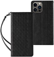 MG Magnet Strap knižkové puzdro na Samsung Galaxy A34 5G, čierne - Puzdro na mobil