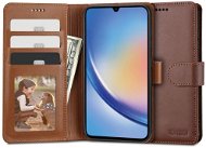 Tech-Protect Wallet knižkové puzdro na Samsung Galaxy A34 5G, hnedé - Puzdro na mobil