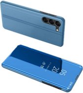 MG Clear View knižkové puzdro na Samsung Galaxy S23, modré - Puzdro na mobil