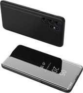 MG Clear View knižkové puzdro na Samsung Galaxy S23 Ultra, čierne - Puzdro na mobil