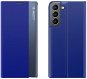 MG Sleep Case knižkové puzdro na Samsung Galaxy S23, modré, HUR270134 - Puzdro na mobil