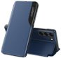 MG Eco Leather View knižkové puzdro na Samsung Galaxy S23, modré - Puzdro na mobil