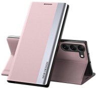 MG Sleep Case Pro knižkové puzdro na Samsung Galaxy S23, ružové - Puzdro na mobil