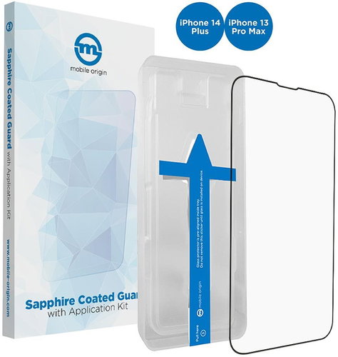 Mobile Origin Screen Guard iPhone 14 Plus / 13 Pro Max Sapphire Coated s aplikátorem - Glass Screen Protector - Main image