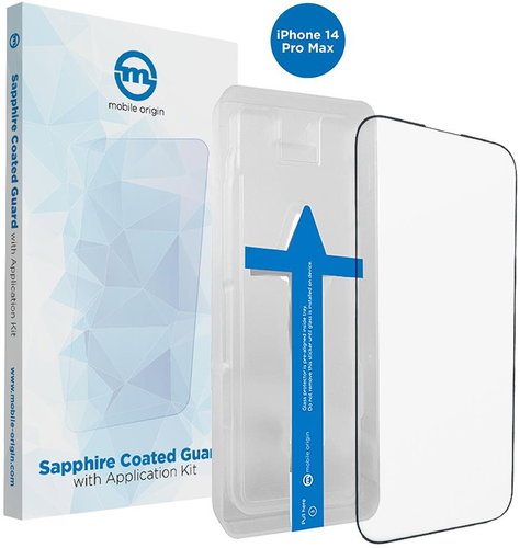 Mobile Origin Screen Guard iPhone 14 Pro Max Sapphire Coated s aplikátorem - Glass Screen Protector - Main image