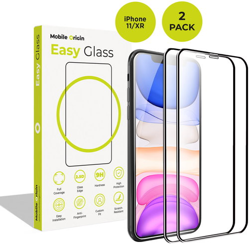 Mobile Origin EasyGlass iPhone 11/XR 2 pack - Glass Screen Protector - Main image