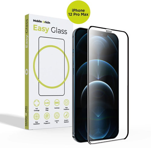Mobile Origin EasyGlass Schutzglas mit Applikator iPhone 12 Pro Max, 2 Stück - Schutzglas - Hauptbild