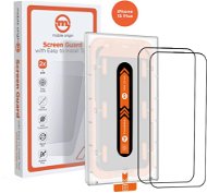 Glass Screen Protector Mobile Origin Orange Screen Guard iPhone 15 Plus 2ks s aplikátorem - Ochranné sklo