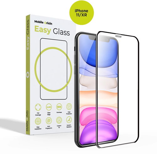 Mobile Origin EasyGlass üvegfólia applikátorral, iPhone 11/XR, 2 darab - Üvegfólia - Fő fotó