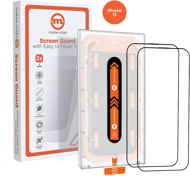 Glass Screen Protector Mobile Origin Orange Screen Guard iPhone 15 2ks s aplikátorem - Ochranné sklo