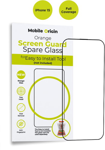 Mobile Origin Orange Screen Guard Spare Glass iPhone 15 - Schutzglas - Hauptbild
