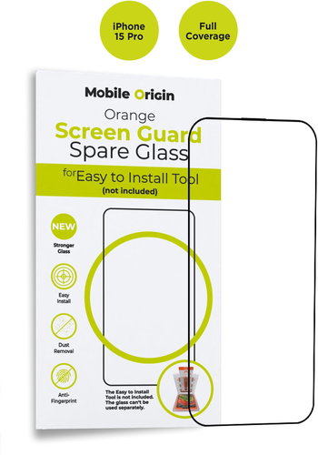 Mobile Origin Orange Screen Guard Spare Glass iPhone 15 Pro - Schutzglas - Hauptbild