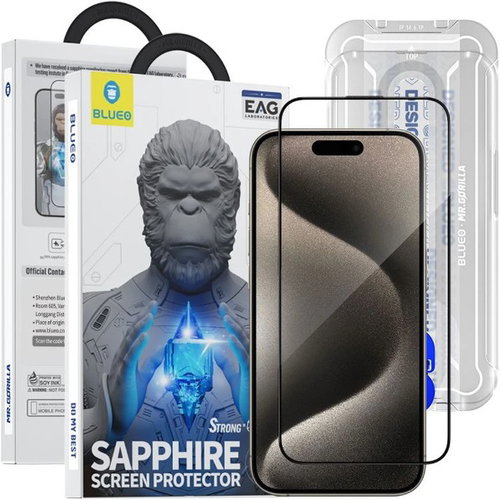 Blueo Sapphire Screen Protector With Applicator iPhone 15 Pro Max - Schutzglas - Hauptbild
