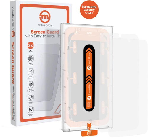Mobile Origin Screen Guard Samsung Galaxy S24+ with applicator - Glass Screen Protector - Main image