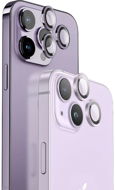 Blueo Sapphire Crystal Stainless Steel Camera Lens Protector Silver iPhone 15 Pro - Camera Glass