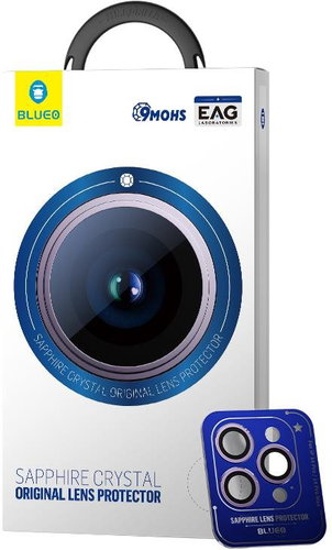 Blueo Sapphire Crystal Camera Lens Protector Silver iPhone 14 Pro/14 Pro Max - Kamera védő fólia - Fő fotó