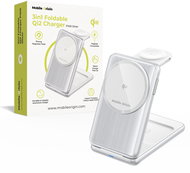 Mobile Origin 3in1 Foldable Qi2 Charger PW8 Silver - Wireless Charger