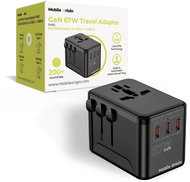 Mobile Origin GaN 67W Travel Adapter PW5 EU/UK/US/AUS 3x USB-C + USB-A - Cestovní adaptér
