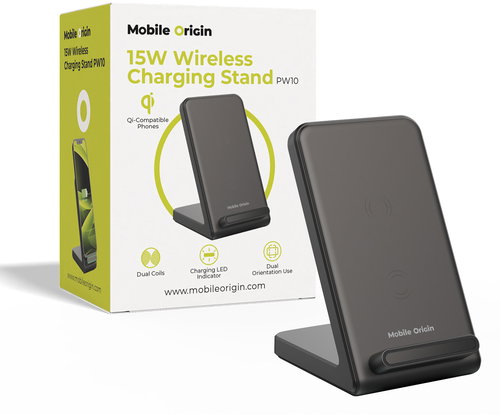 Mobile Origin 15W Wireless Charging Stand PW10 - Wireless Charger - Main image