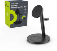 Mobile Origin Qi2 25W PowerStand Pro 3-in-1 with 40–60W AVS GaN Charger PW40 Black - Wireless Charger