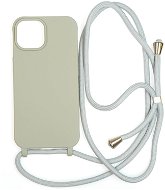 Mobile Origin Lanyard Case Light Grey iPhone 15 - Kryt na mobil