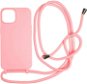 Mobile Origin Lanyard Case Pink iPhone 15 tok - Telefon tok