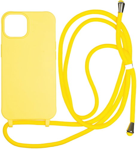 Mobile Origin Lanyard Case Yellow iPhone 14 - Phone Cover - Main image