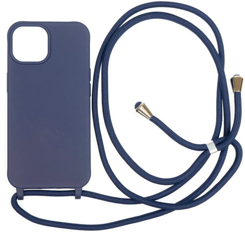 Mobile Origin Lanyard Case Blue iPhone 15 - Phone Cover - Main image