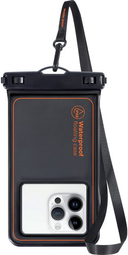 Mobile Origin Waterproof Floating Case 6.5" Black/Orange - Waterproof Case - Main image