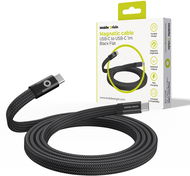 Mobile Origin Magnetic Flat Patented Original Cable USB-C to USB-C 1m, Black - Datový kabel