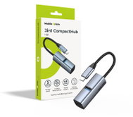 Mobile Origin 3in1 CompactHub HB1 - USB-A, USB-C, HDMI, USB-C Cable - USB Hub