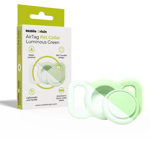 Mobile Origin AirTag Pet Collar, Luminous Green - AirTag tok - Fő fotó