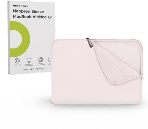 Mobile Origin Neoprene Sleeve MacBook Air/Neo 13" pink - Laptop Case - Main image