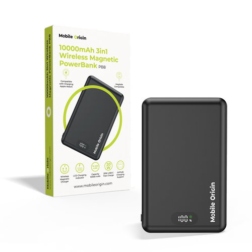 Mobile Origin 10000mAh 3in1 Wireless Magnetic PowerBank PB8 - Powerbank - Hauptbild