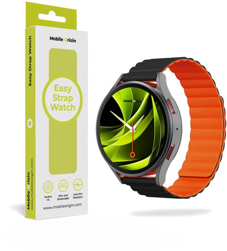 Mobile Origin Easy Strap Magnetic 20 mm Quick Release Black Orange - Smartwatch-Armband - Hauptbild