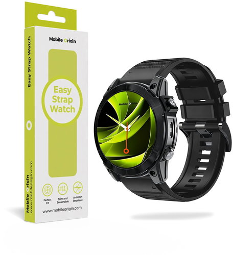 Mobile Origin Easy Strap Silicone for Garmin, 20mm Black - Smartwatch-Armband - Hauptbild