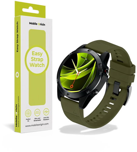 Mobile Origin Easy Strap Quick Fit for Garmin, 22mm Dark Green - Smartwatch-Armband - Hauptbild