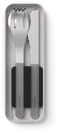 MonBento Pocket new generation cutlery set, black - Cutlery Set