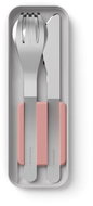 MonBento Pocket new generation cutlery set, pink - Cutlery Set