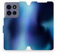 Mobiwear flip book for Motorola Moto G86 5G - Blue shade - Phone Case