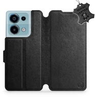 Kožené Mobiwear flip pro Xiaomi Redmi Note 13 Pro 4G / Poco M6 Pro 4G - Černé - L_BLS - Phone Case