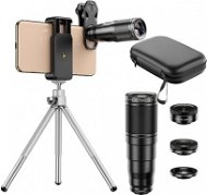 Apexel Profesionální sada objektivů 4v1, 22× zoom, stativ - Phone Camera Lens