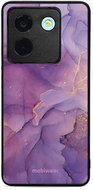 Mobiwear Glossy Poco M7 Pro 5G fényes tok - lila márvány - Telefon tok