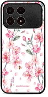 Mobiwear Lesklé pouzdro Glossy pro Poco F8 Pro - G033G růžové květy - Phone Cover