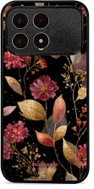 Mobiwear Lesklé pouzdro Glossy pro Poco F8 Pro - G171G zlatavé lístky - Phone Cover